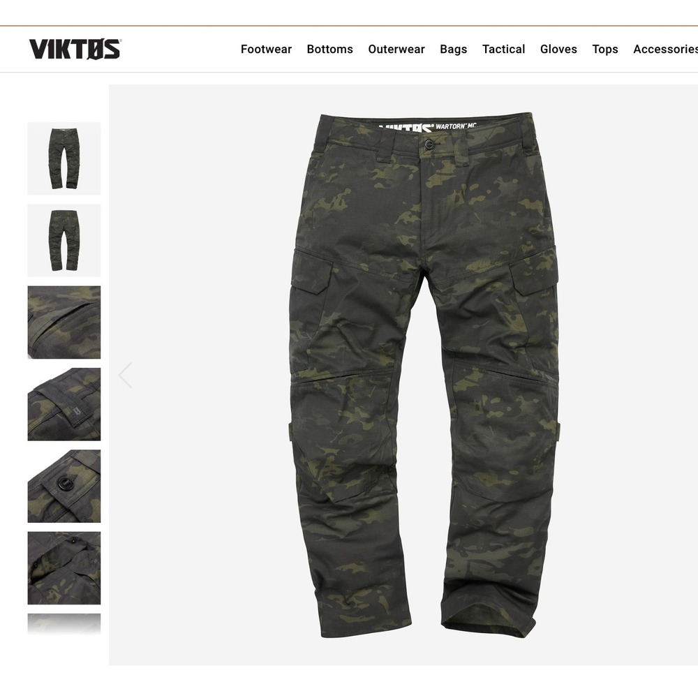 VIKTOS mens 36Wx36L MULTICAM WARTORN MC PANTS CAMO - Picture 2 of 13